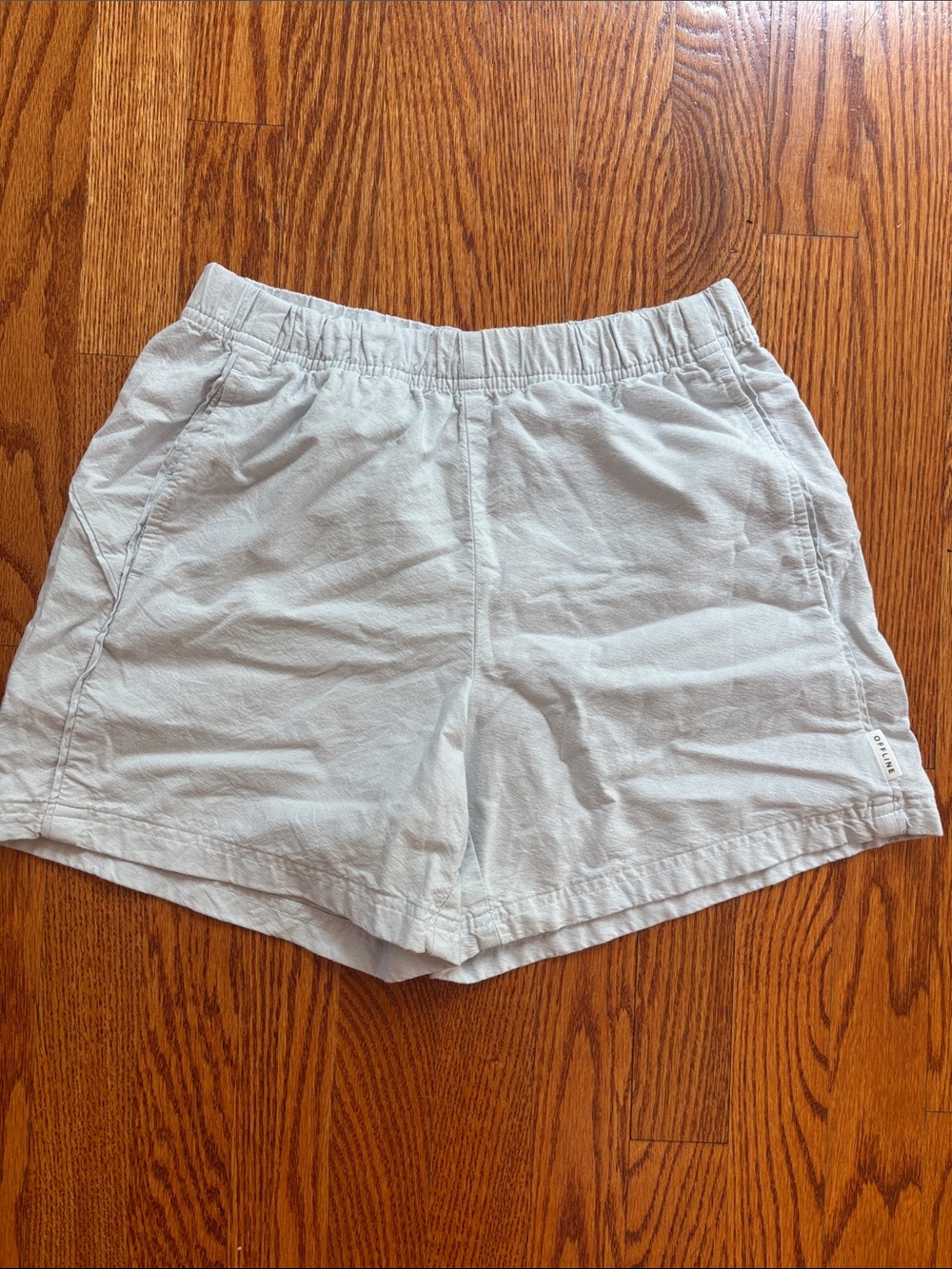 Aerie Light Blue Women's Elastic Waist Shorts